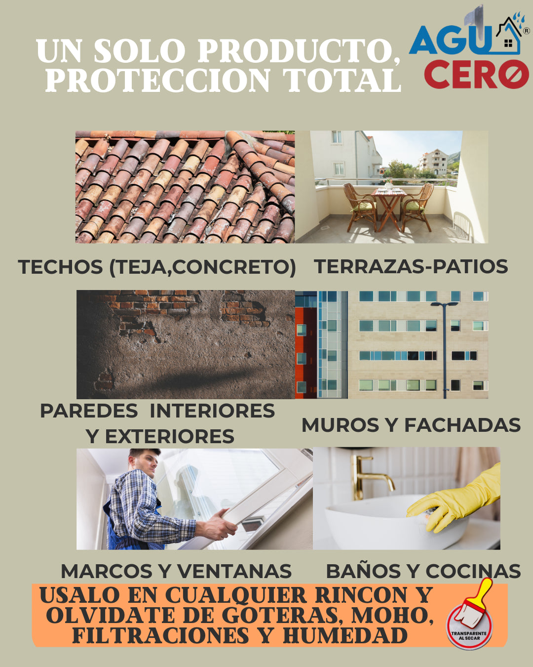 La SOLUCION para goteras, filtraciones, moho y humedad.