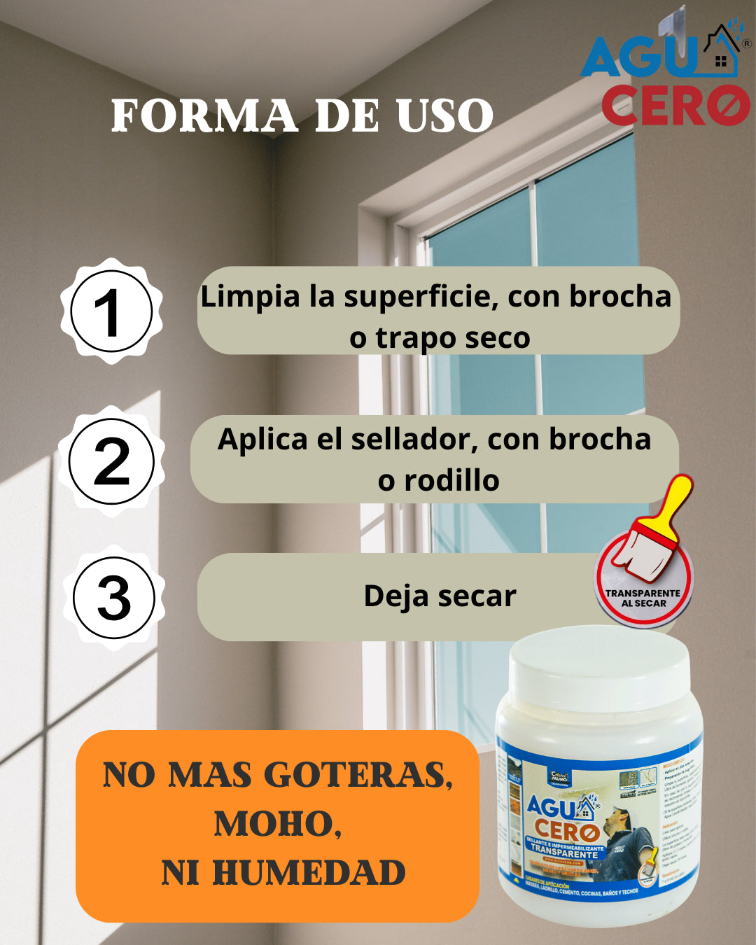 La SOLUCION para goteras, filtraciones, moho y humedad.