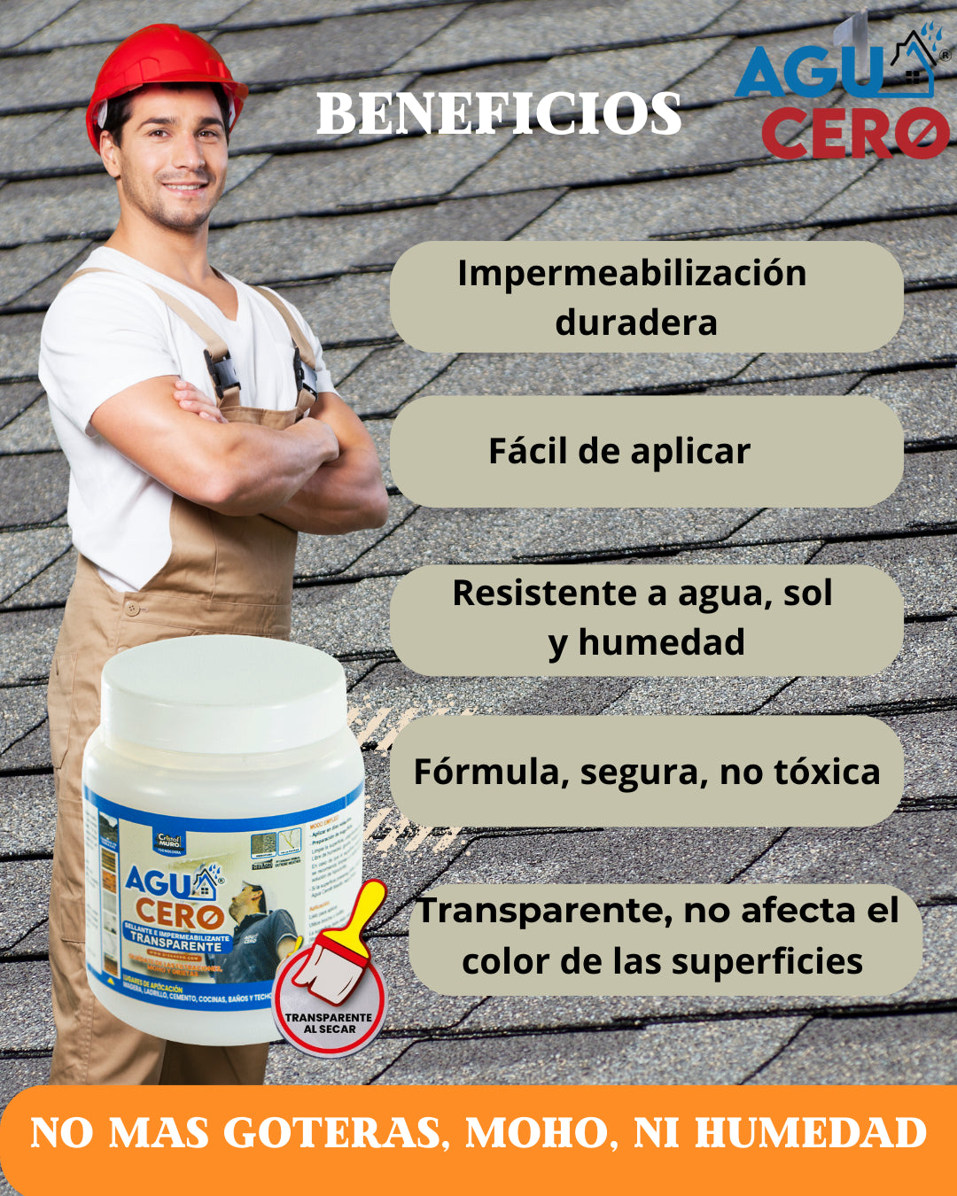 La SOLUCION para goteras, filtraciones, moho y humedad.