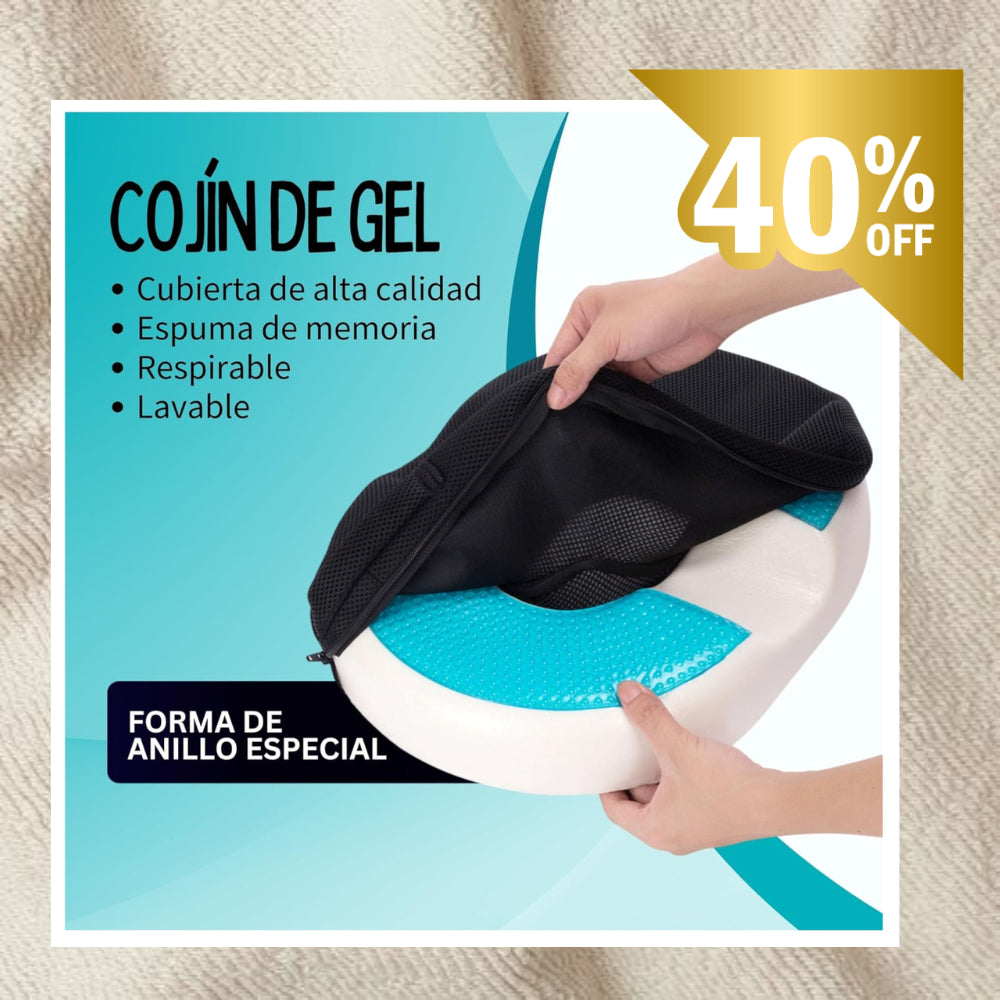 CojínCox™ - Cojín de Gel para Espalda y Coxis