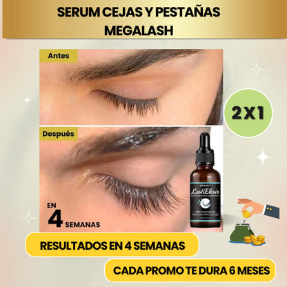 SERUM MEGALASH Pestañas más largas y voluminosas