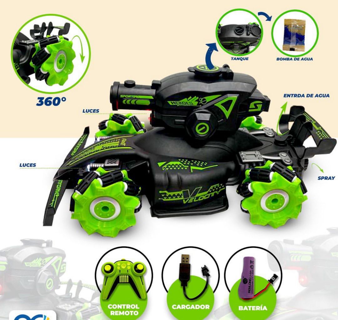 Carro loco a control remoto 360