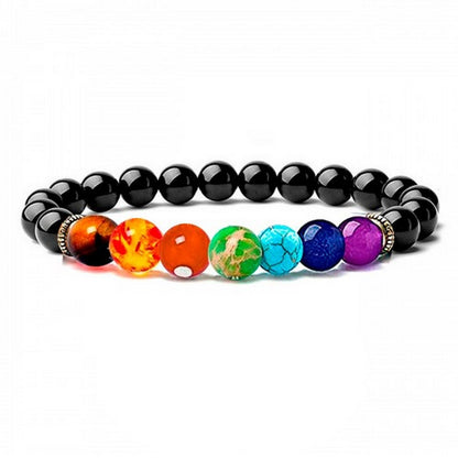 Juego Cuarzo 7 Chakras Collar - Aretes - Pulsera + Estuche