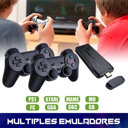 Mini Consola 4k, 10.000 Videojuegos, Emula Juegos De 9 Consolas  + 2 Controles Inalámbricos, 64Gg, Hdmi, New. 2024