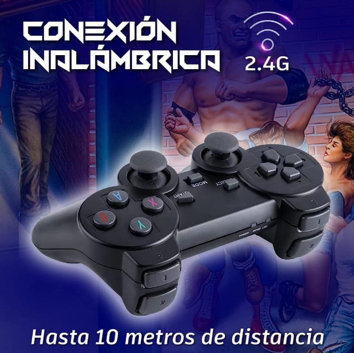 Mini Consola 4k, 10.000 Videojuegos, Emula Juegos De 9 Consolas  + 2 Controles Inalámbricos, 64Gg, Hdmi, New. 2024